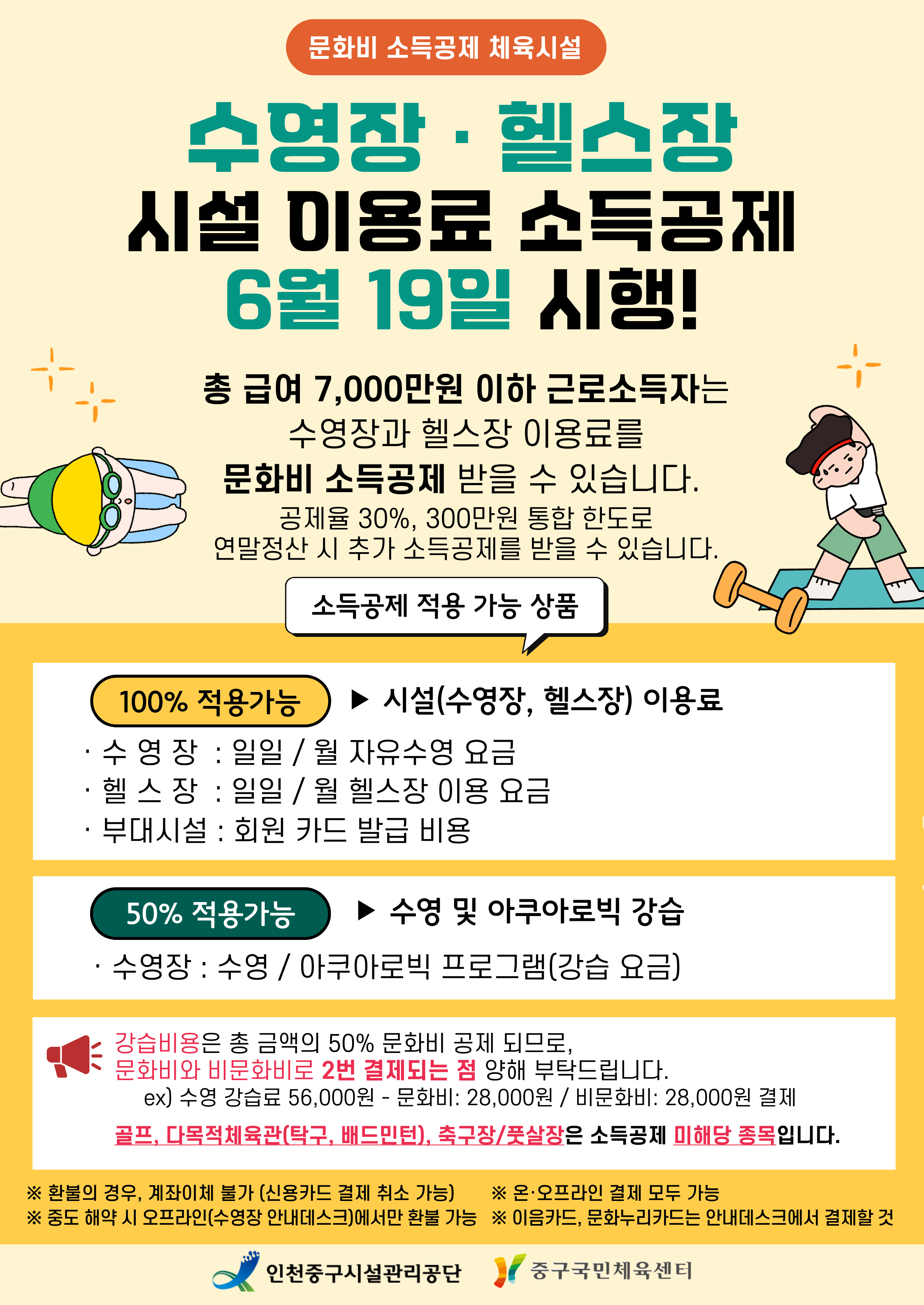 문화비소득공제 적용 시설 안내